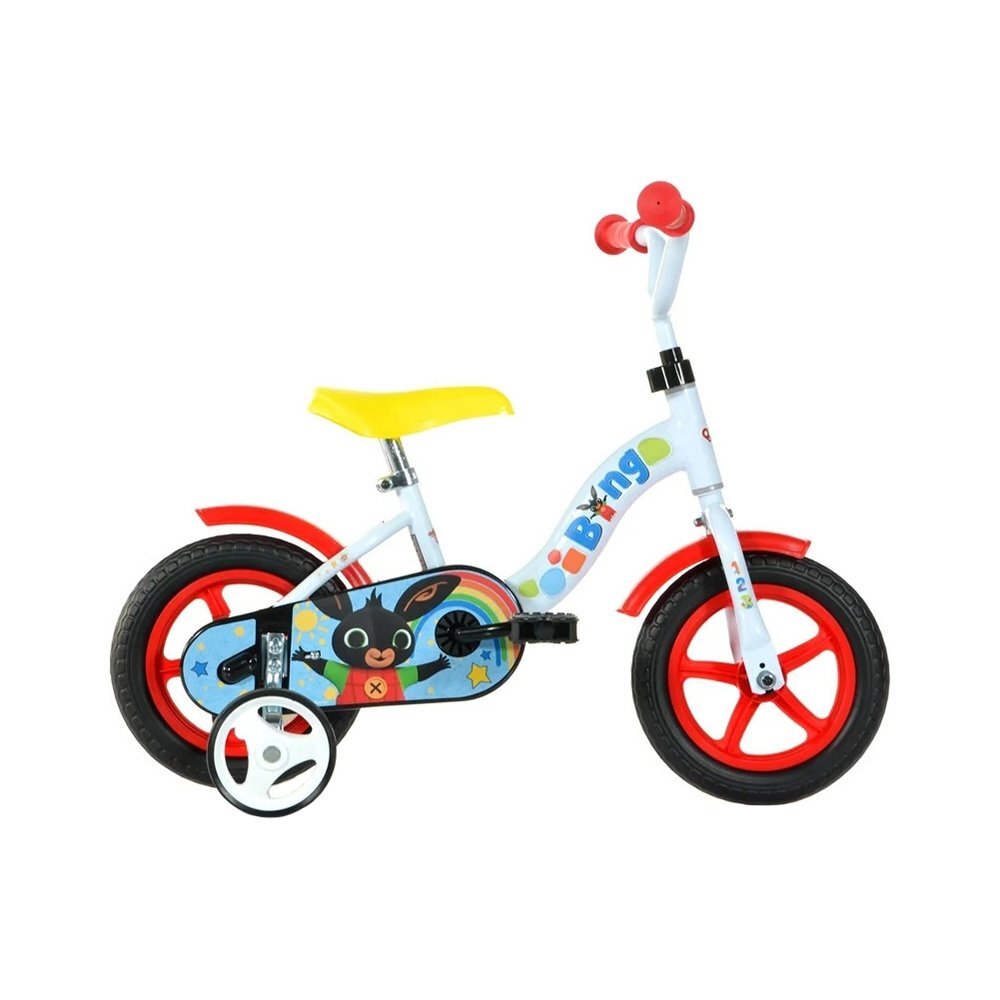 DINO BIKES Bicicleta copii alb 10 inch Bing