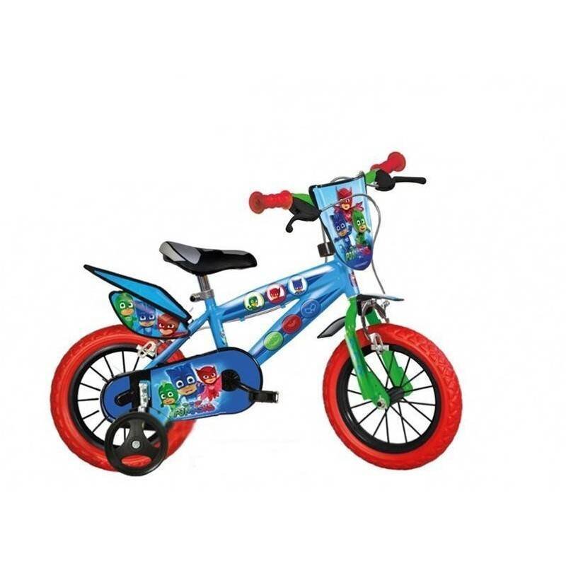 DINO BIKES Bicicleta copii PJ Masks 416U-PJ 16 inch roti ajutatoare varsta 6-8 ani inaltimea de 107-125 cm frana de mana pe ambele roti