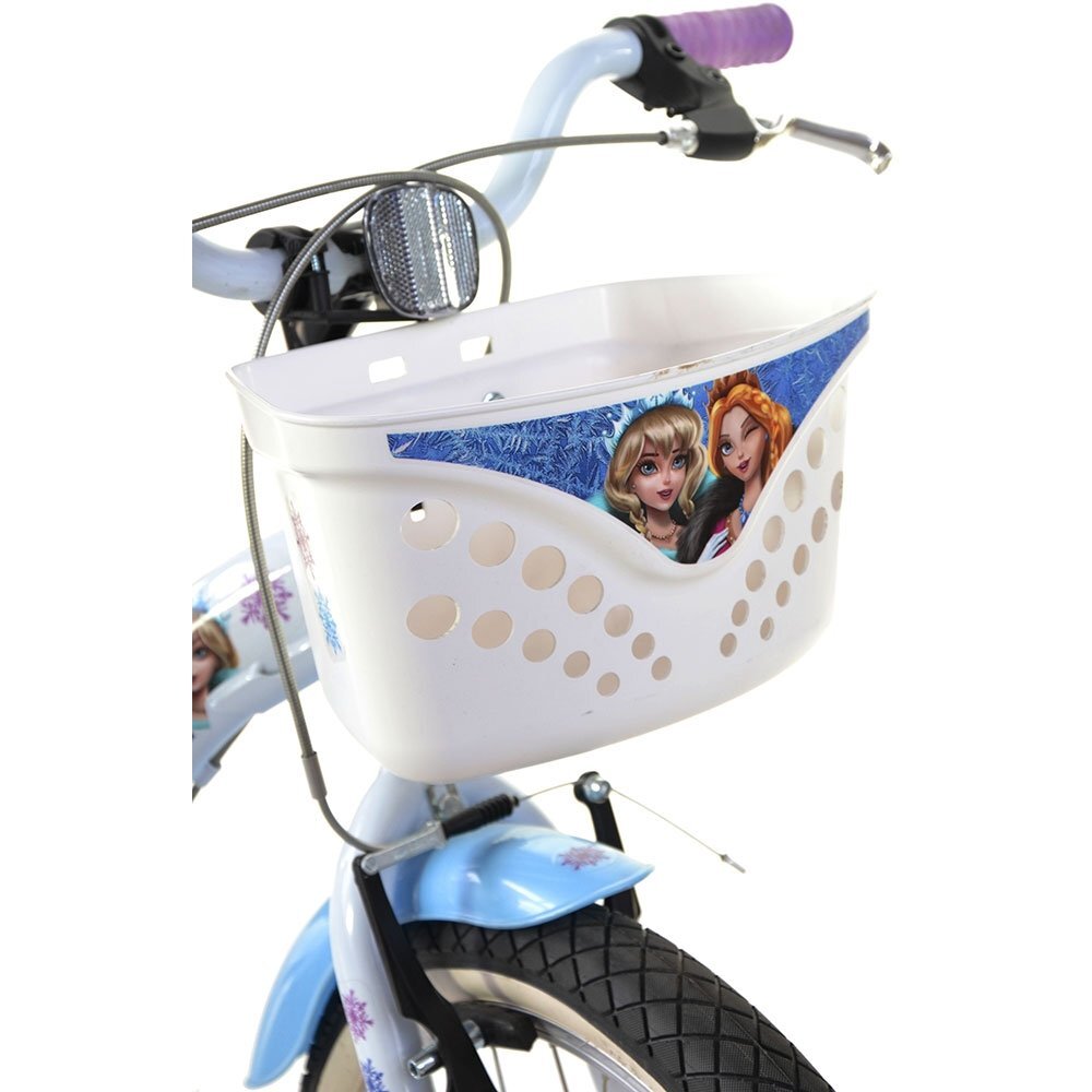 DINO BIKES Bicicleta copii Snow Queen 20 inch varsta 7-11 ani inaltimea 120-145 cm frana de mana pe ambele roti cos spatios de depozitare in fata cric avertizor luminos
