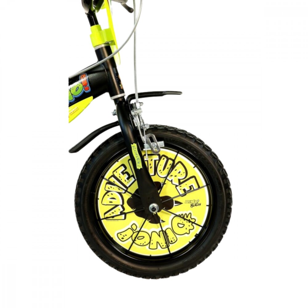 DINO BIKES Bicicleta pentru copii Dinosaur roti 16 inch inaltime utilizator 107-125 cm