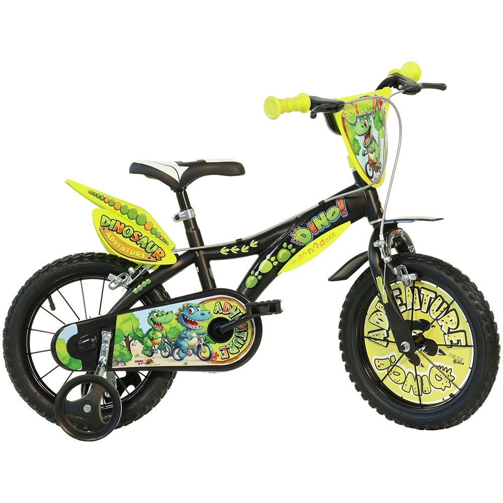 DINO BIKES Bicicleta pentru copii Dinosaur roti 16 inch inaltime utilizator 107-125 cm