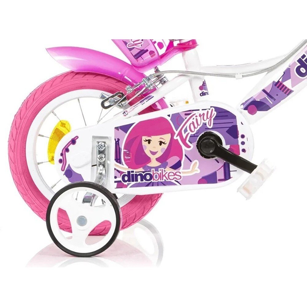 DINO BIKES Bicicleta pentru copii Fairy Alb 12 inch