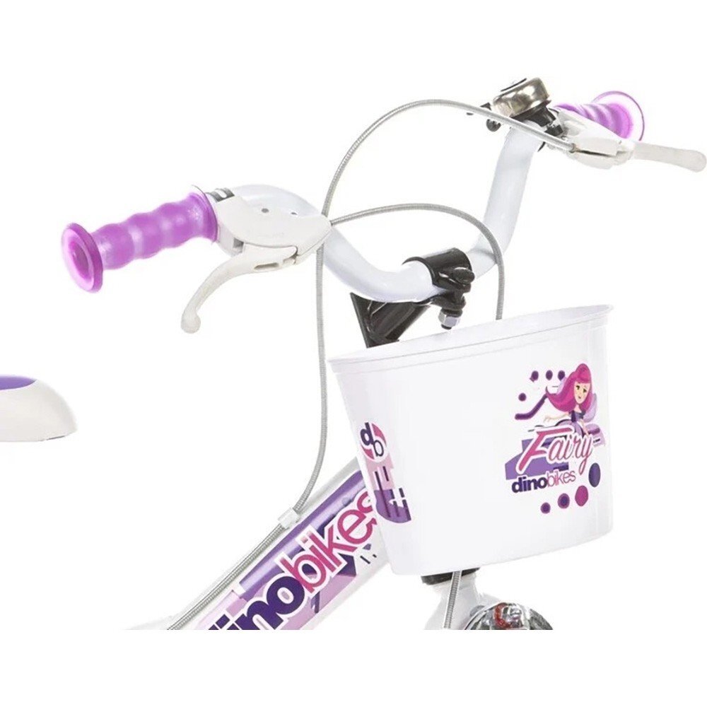 DINO BIKES Bicicleta pentru copii Fairy Alb 12 inch