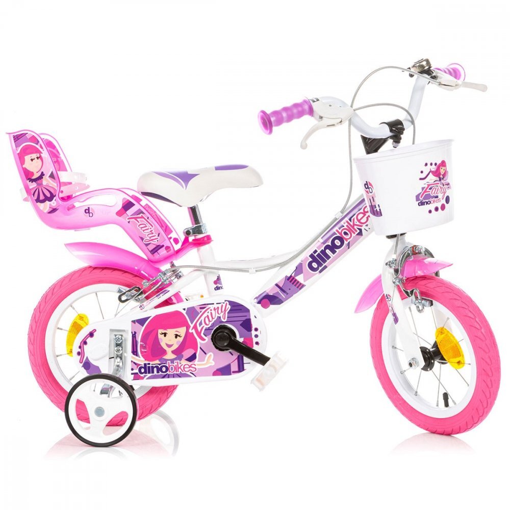 DINO BIKES Bicicleta pentru copii Fairy Alb 12 inch