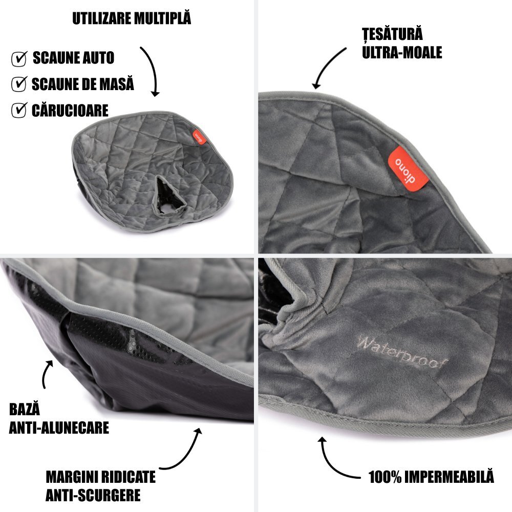 DIONO Protectie impermeabila scaun auto Ultra Dry Seat Gray