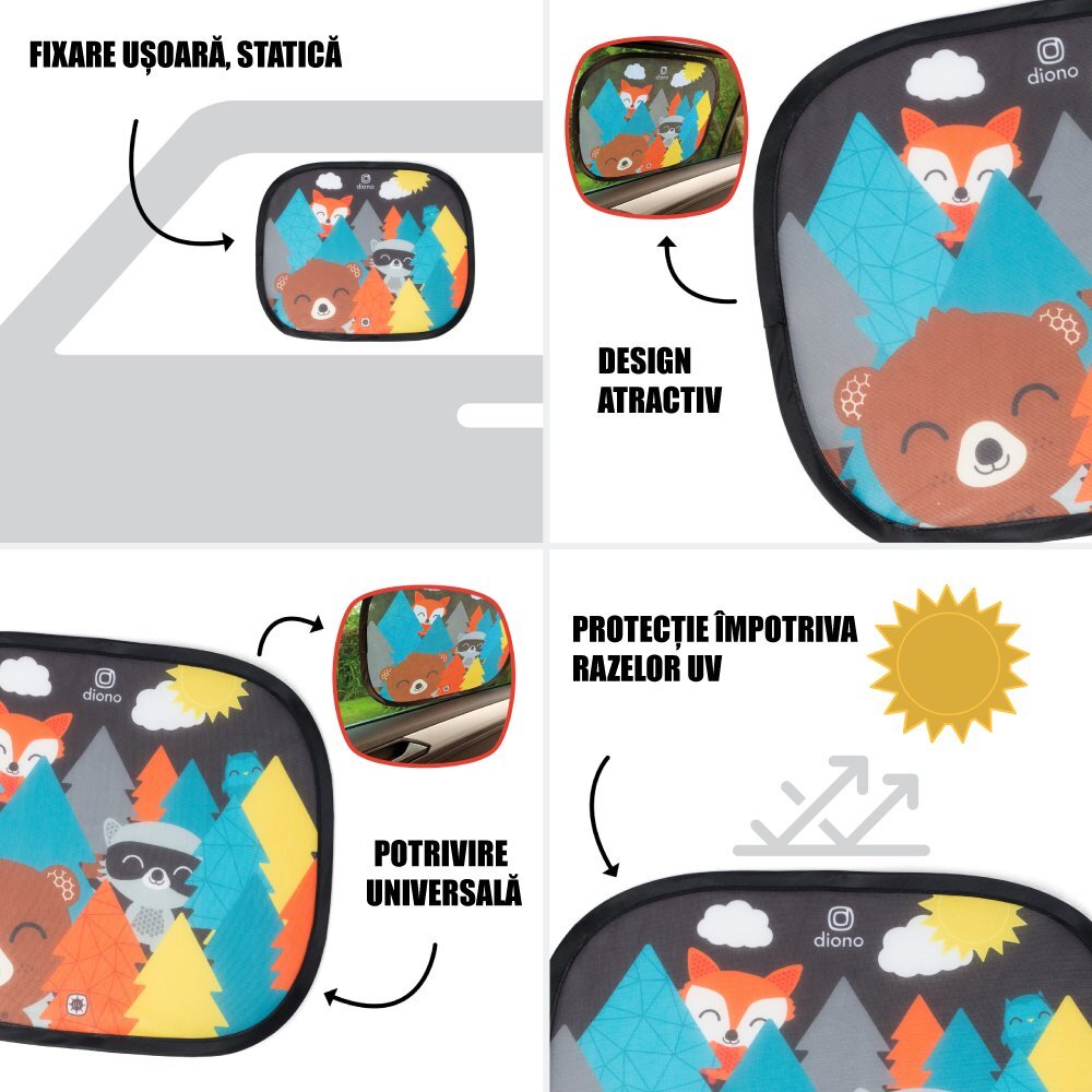 DIONO Set 2 parasolare Sun Stoppers Character