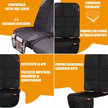 DIONO Set 2 protectii bancheta Ultra Mat black
