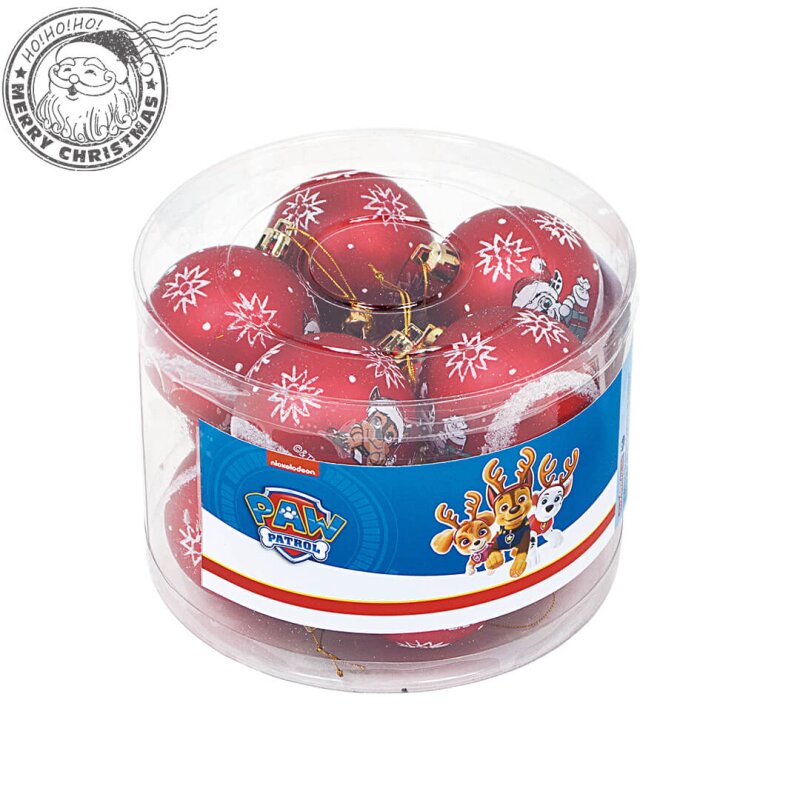 DISNEY Set 10 globuri brad Craciun Paw Patrol 6 cm