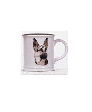 DIVERSE Cana cu catel rasa german Shepherd in relief