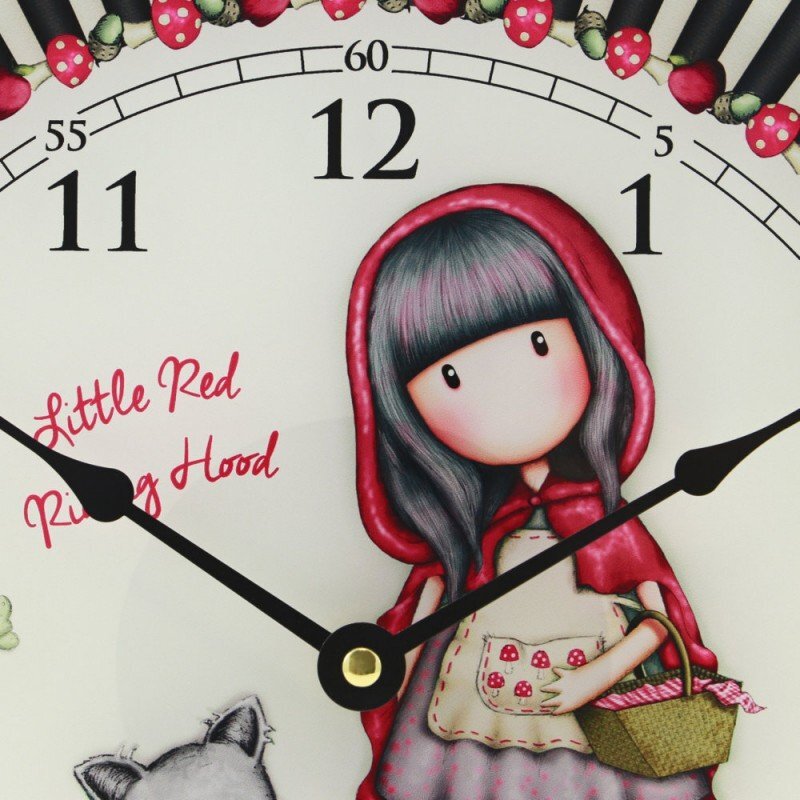DIVERSE Ceas de perete Gorjuss Little Red Riding Hood