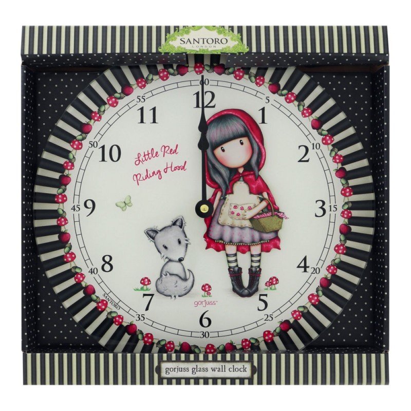 DIVERSE Ceas de perete Gorjuss Little Red Riding Hood