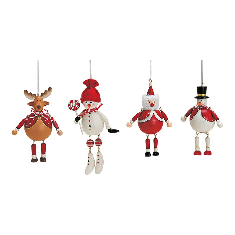 DIVERSE Set 4 ornamente brad om de zapada ren si Mosul