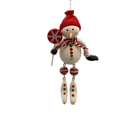 DIVERSE Set 4 ornamente de brad din lemn cu arc