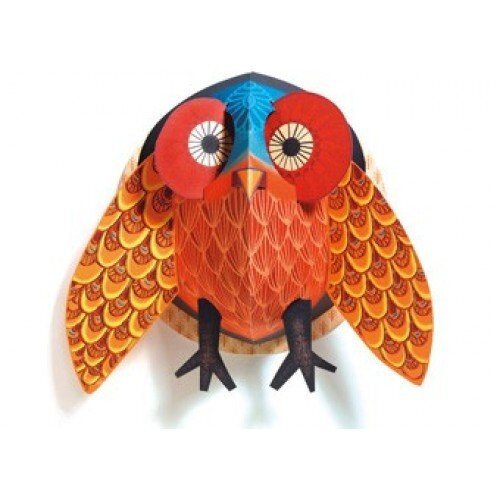 Djeco Decoratie pop-up Bufnita colorata