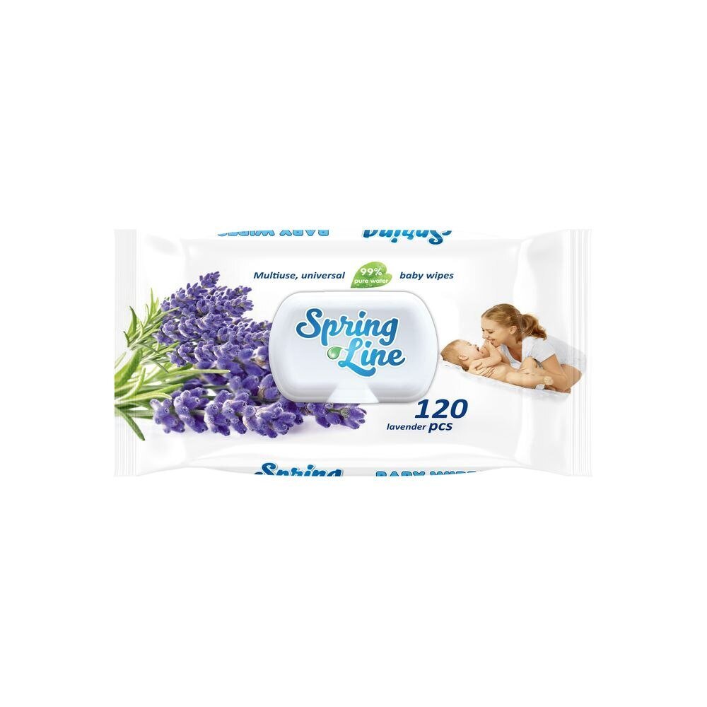 DOCTOR WIPES Servetele umede cu Lavanda Spring Line Pop Up 120 bucati ambalaj cu capac
