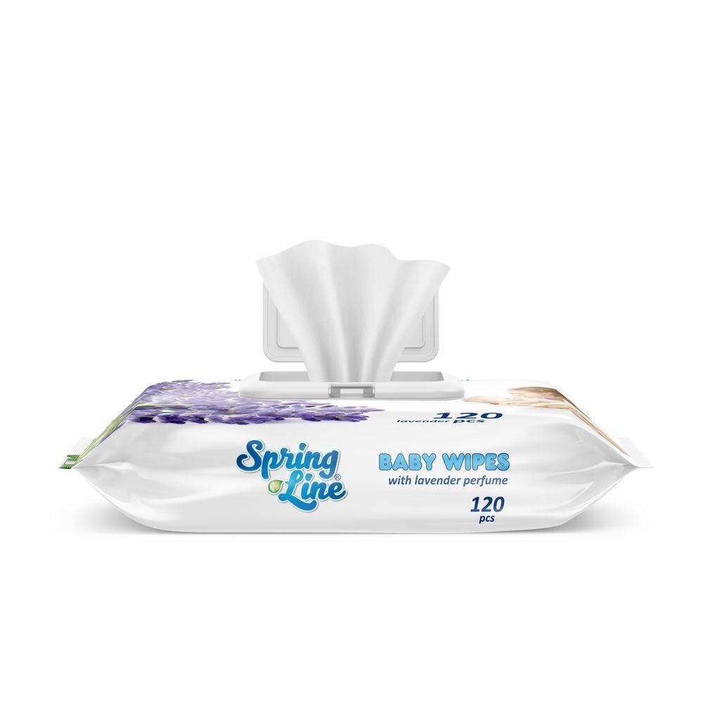 DOCTOR WIPES Servetele umede cu Lavanda Spring Line Pop Up 120 bucati ambalaj cu capac