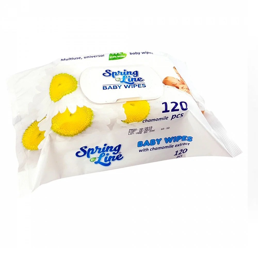 DOCTOR WIPES Servetele umede cu Musetel Spring Line Pop Up 120 bucati ambalaj cu capac