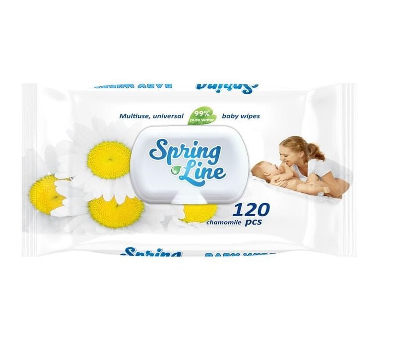 DOCTOR WIPES Servetele umede cu Musetel Spring Line Pop Up 120 bucati ambalaj cu capac