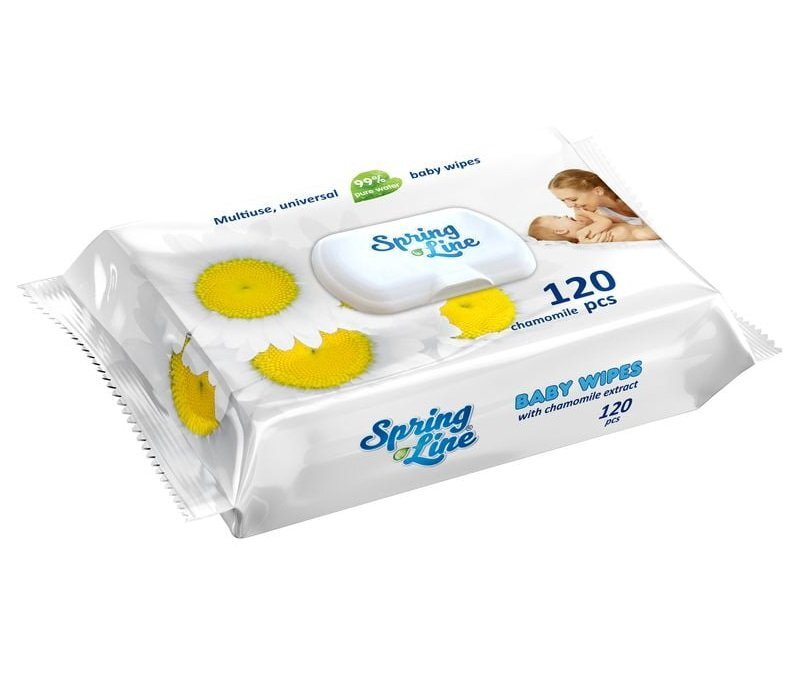 DOCTOR WIPES Servetele umede cu Musetel Spring Line Pop Up 120 bucati ambalaj cu capac