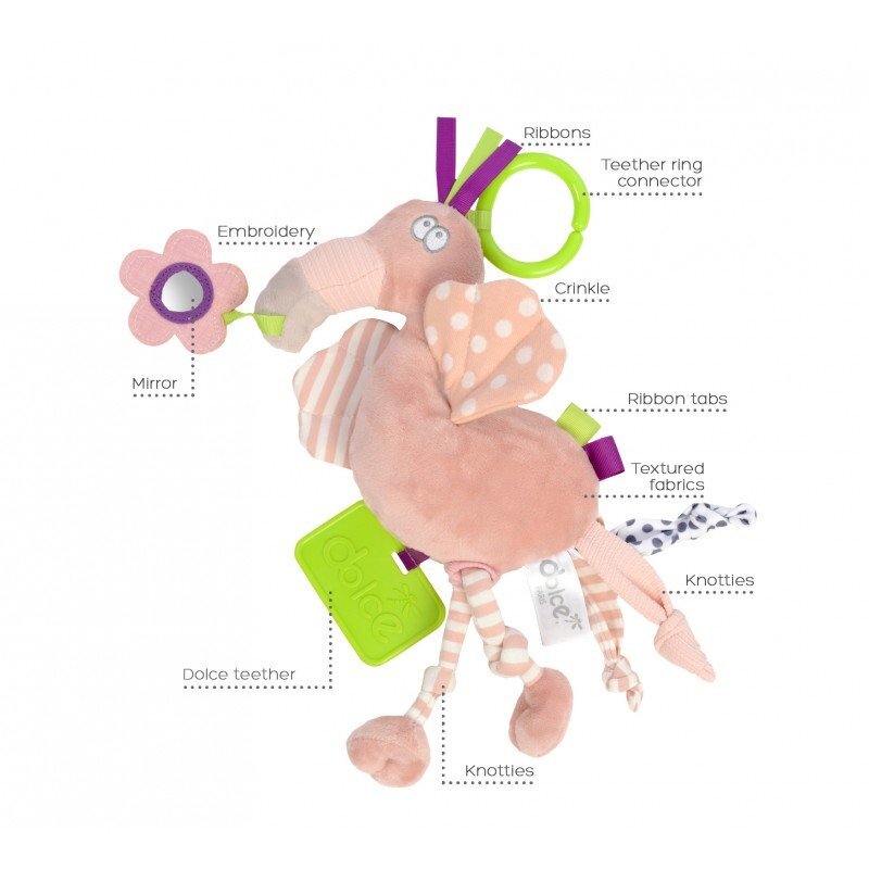 Dolce Flamingo jucarie interactiva cu activitati