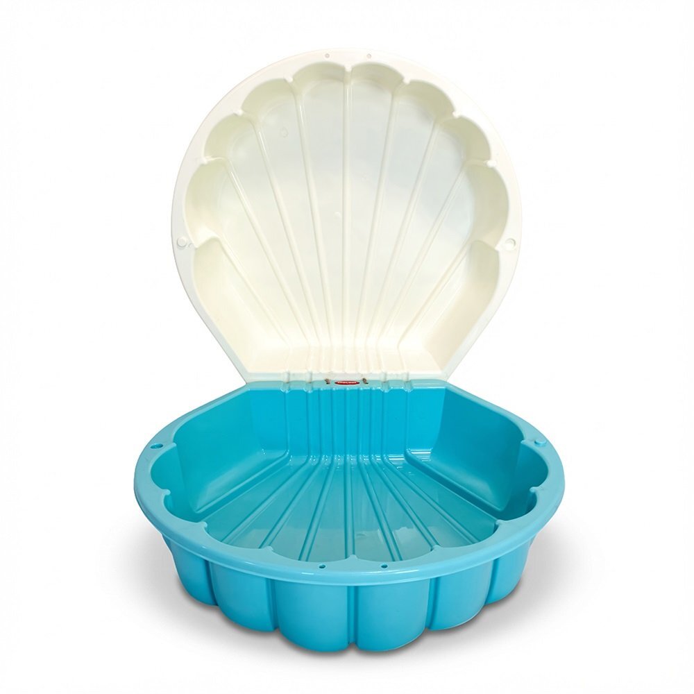 Doloni Capsula de joaca 2-in-1 Piscina si Nisipar pentru copii BlueWhite Shell dimensiune 79.5 x 86 x 37.7 cm