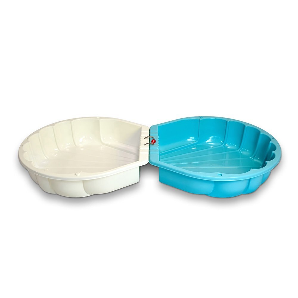 Doloni Capsula de joaca 2-in-1 Piscina si Nisipar pentru copii BlueWhite Shell dimensiune 79.5 x 86 x 37.7 cm