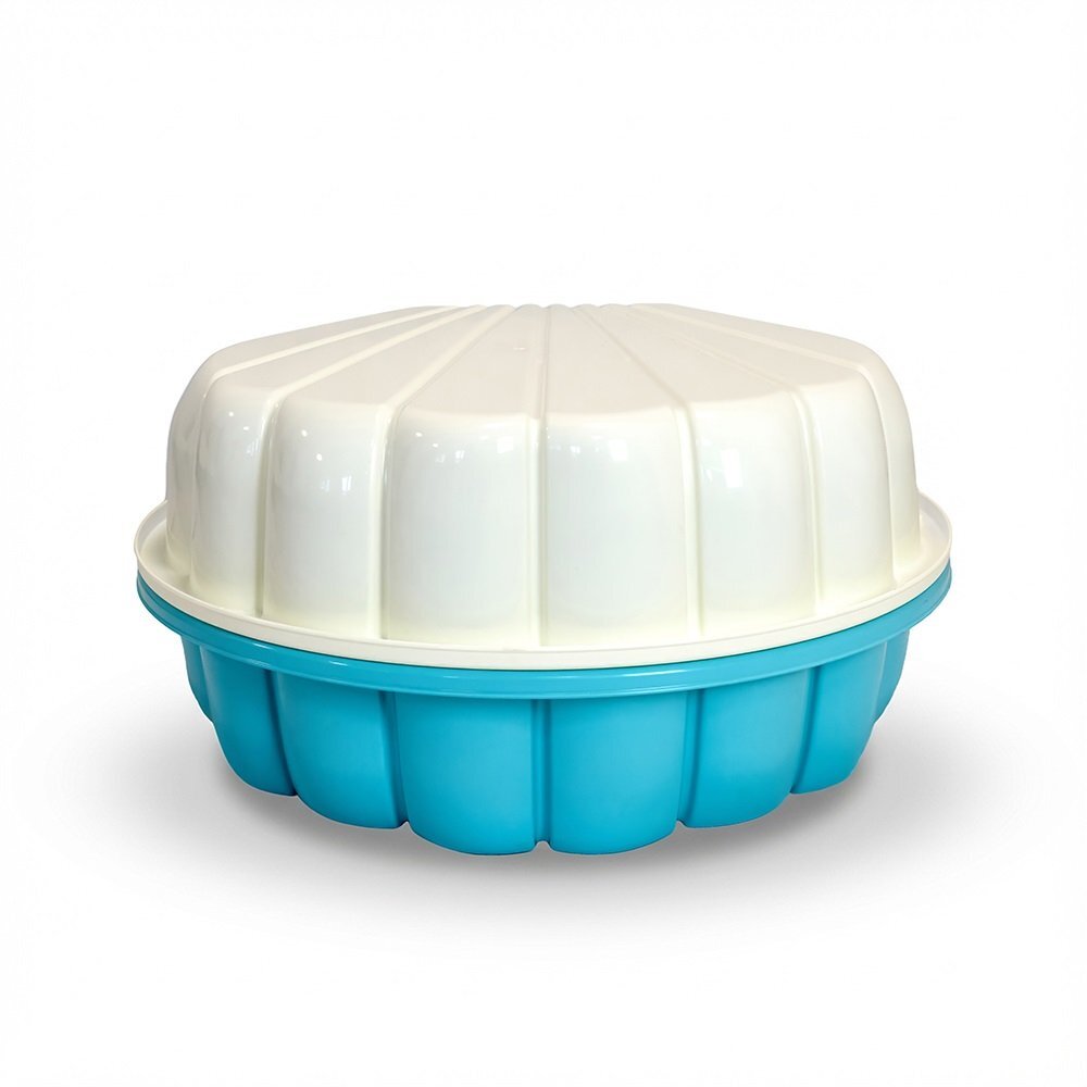 Doloni Capsula de joaca 2-in-1 Piscina si Nisipar pentru copii BlueWhite Shell dimensiune 79.5 x 86 x 37.7 cm