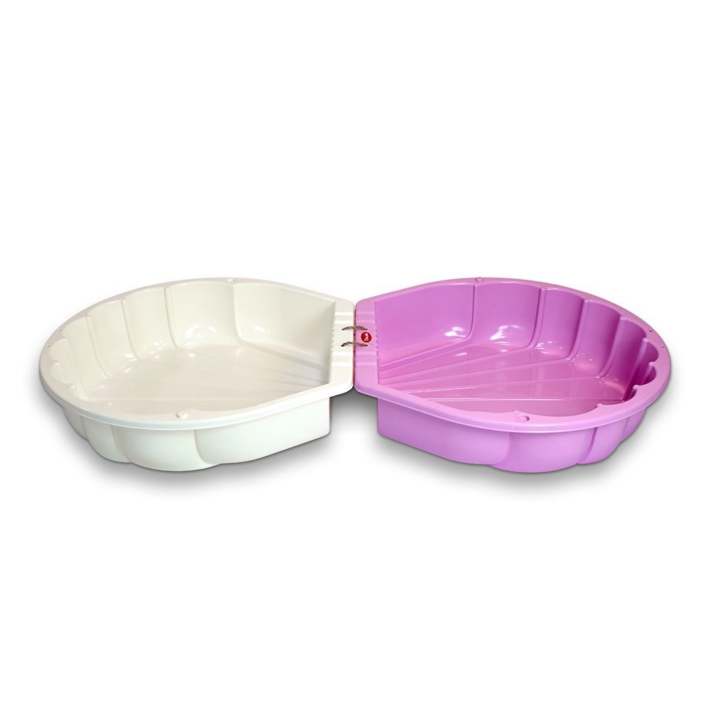 Doloni Capsula de joaca 2-in-1 Piscina si Nisipar pentru copii PinkWhite Shell dimensiune 79.5 x 86 x 37.7 cm