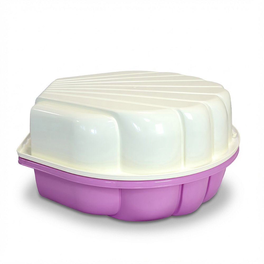 Doloni Capsula de joaca 2-in-1 Piscina si Nisipar pentru copii PinkWhite Shell dimensiune 79.5 x 86 x 37.7 cm