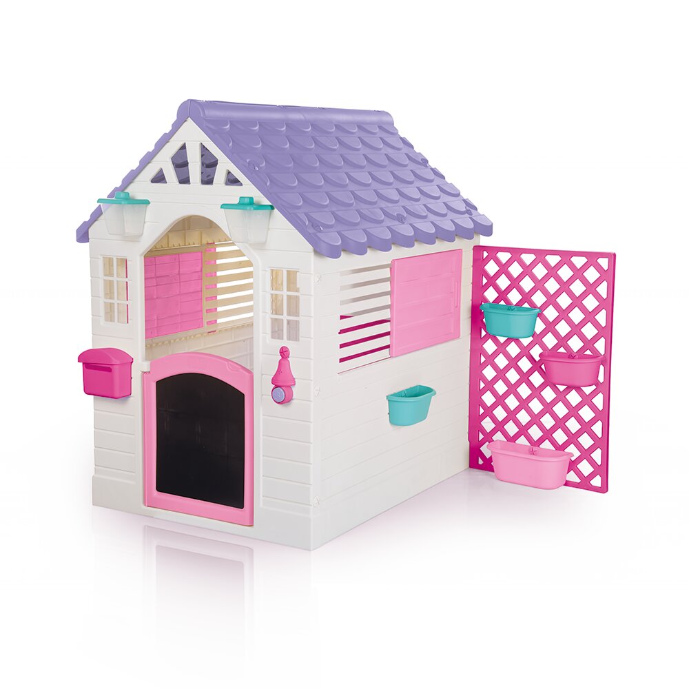 DOLU Casuta deluxe pentru copii Alb roz