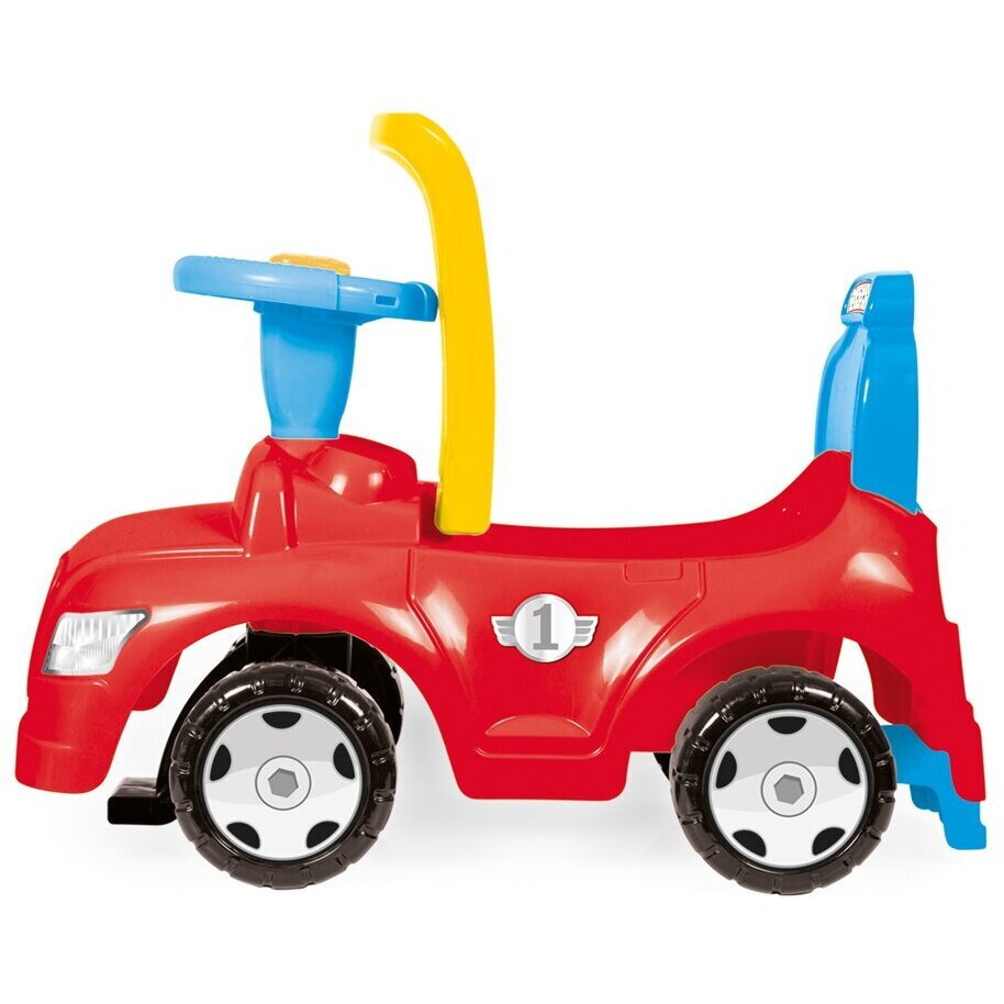 DOLU Masinuta pentru copii fara pedale Step car 2 in 1 cu spatar si spatiu de depozitare sub scaun volan cu sunet de la 12 luni pana la 23 kg