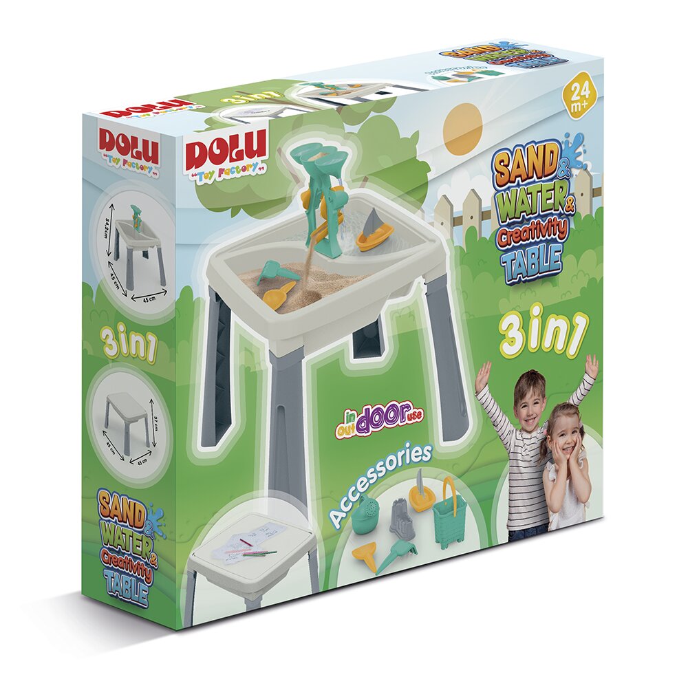 DOLU Masuta de activitati 3 in 1 pentru copii