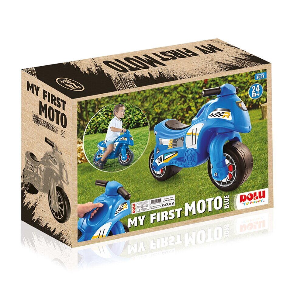 DOLU Motocicleta fara pedale pentru copii Rapida Albastra suporta o greutate de pana la 25 kg dimensiune 50x71x27 cm