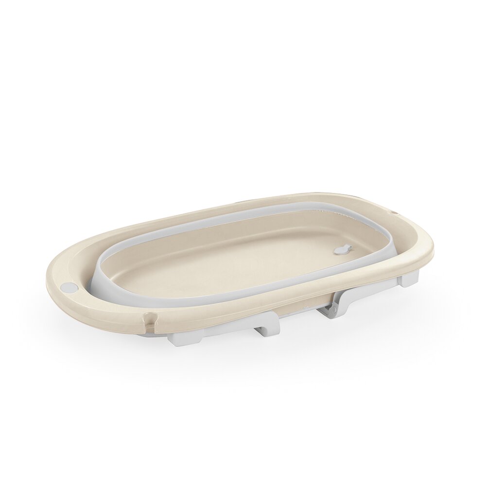 Dolu Nuve Cadita pliabila bej design ergonomic cu dop scurgere greutate suportata 15 kg 6 luni+
