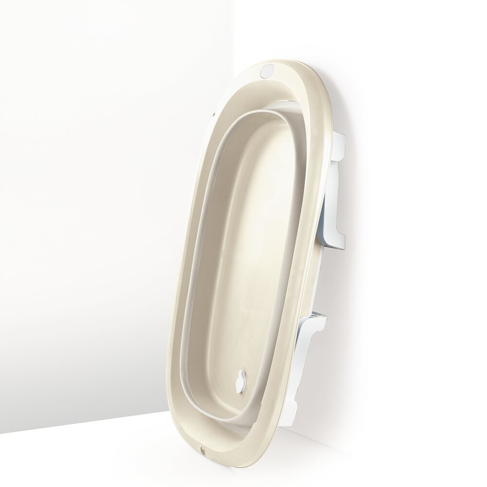 Dolu Nuve Cadita pliabila bej design ergonomic cu dop scurgere greutate suportata 15 kg 6 luni+