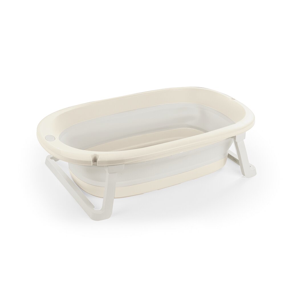 Dolu Nuve Cadita pliabila bej design ergonomic cu dop scurgere greutate suportata 15 kg 6 luni+