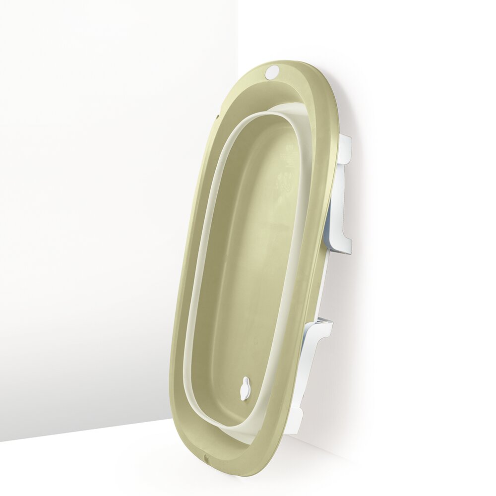 Dolu Nuve Cadita pliabila verde eco design ergonomic cu dop scurgere greutate suportata 15 kg 6 luni+