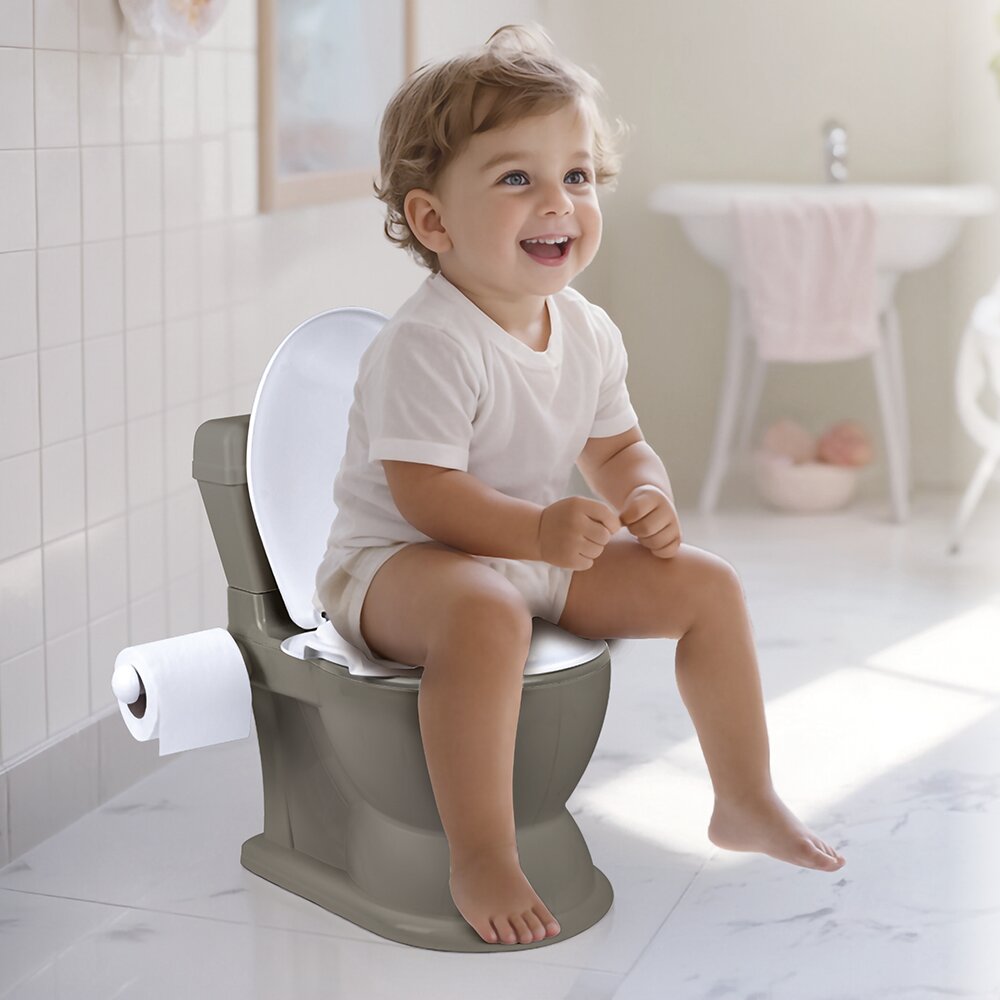 Dolu Nuve Olita educationala multifunctionala 2 in 1 cu sunete si lumini banda alunecarea greutate admisa 20 kg 18 luni+ gri mat