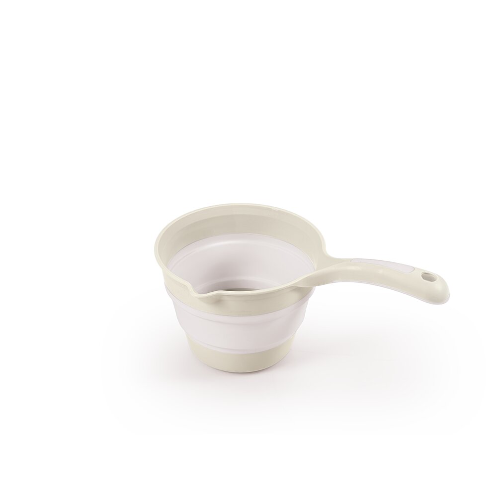 Dolu Nuve Recipient pliabil cu maner pentru baie bej design ergonomic materiale non-toxice fara BPA 6 luni+