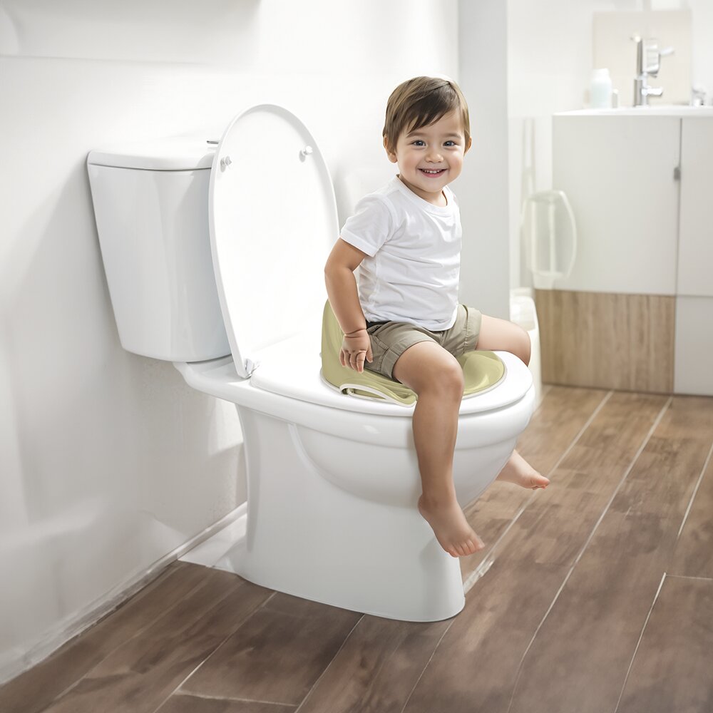 Dolu Nuve Reductor pentru toaleta anitderapant verde eco design ergonomic manere laterale si spatar inalt