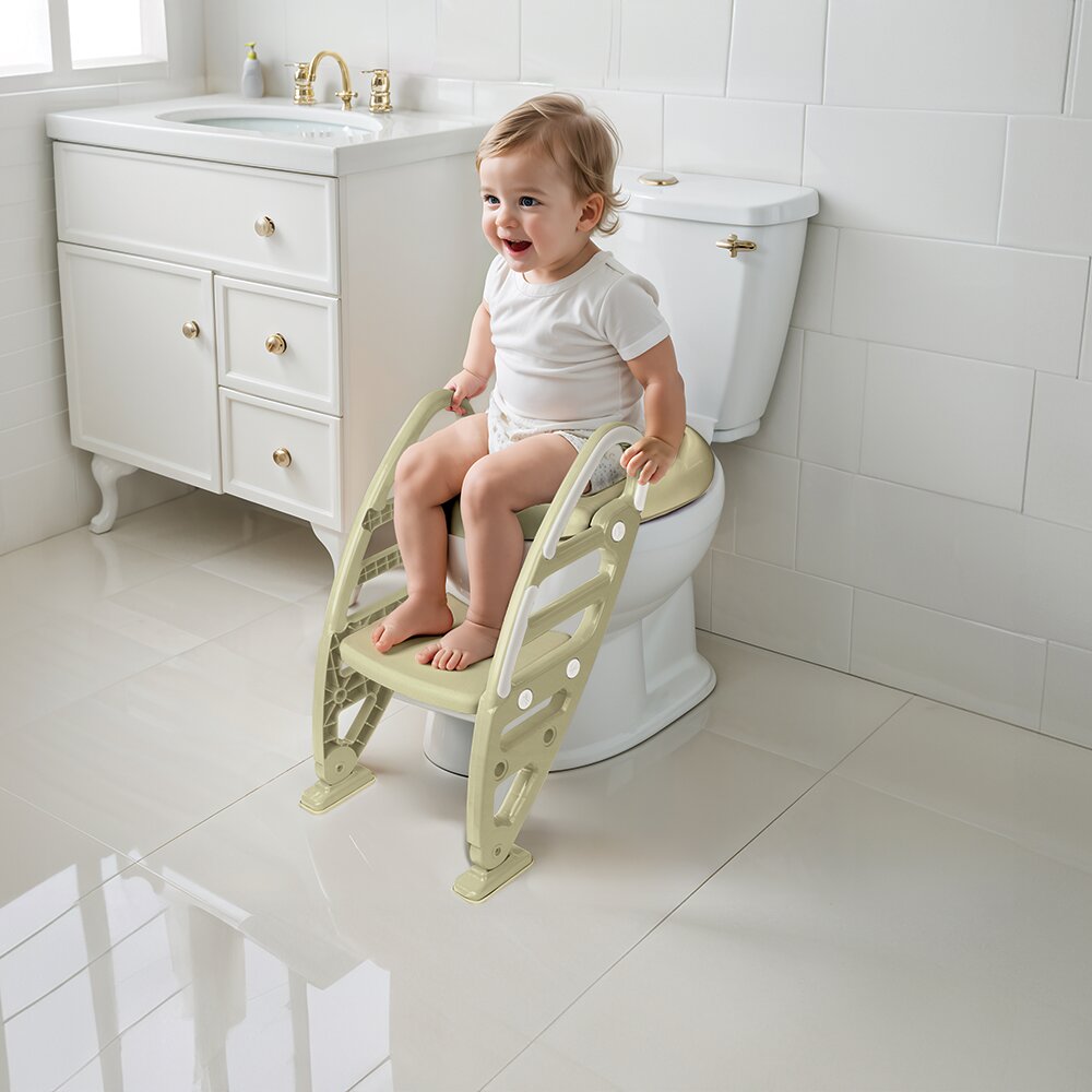 Dolu Nuve Reductor pentru toaleta cu scarita verde eco design ergonomic si suporti antiderapanti