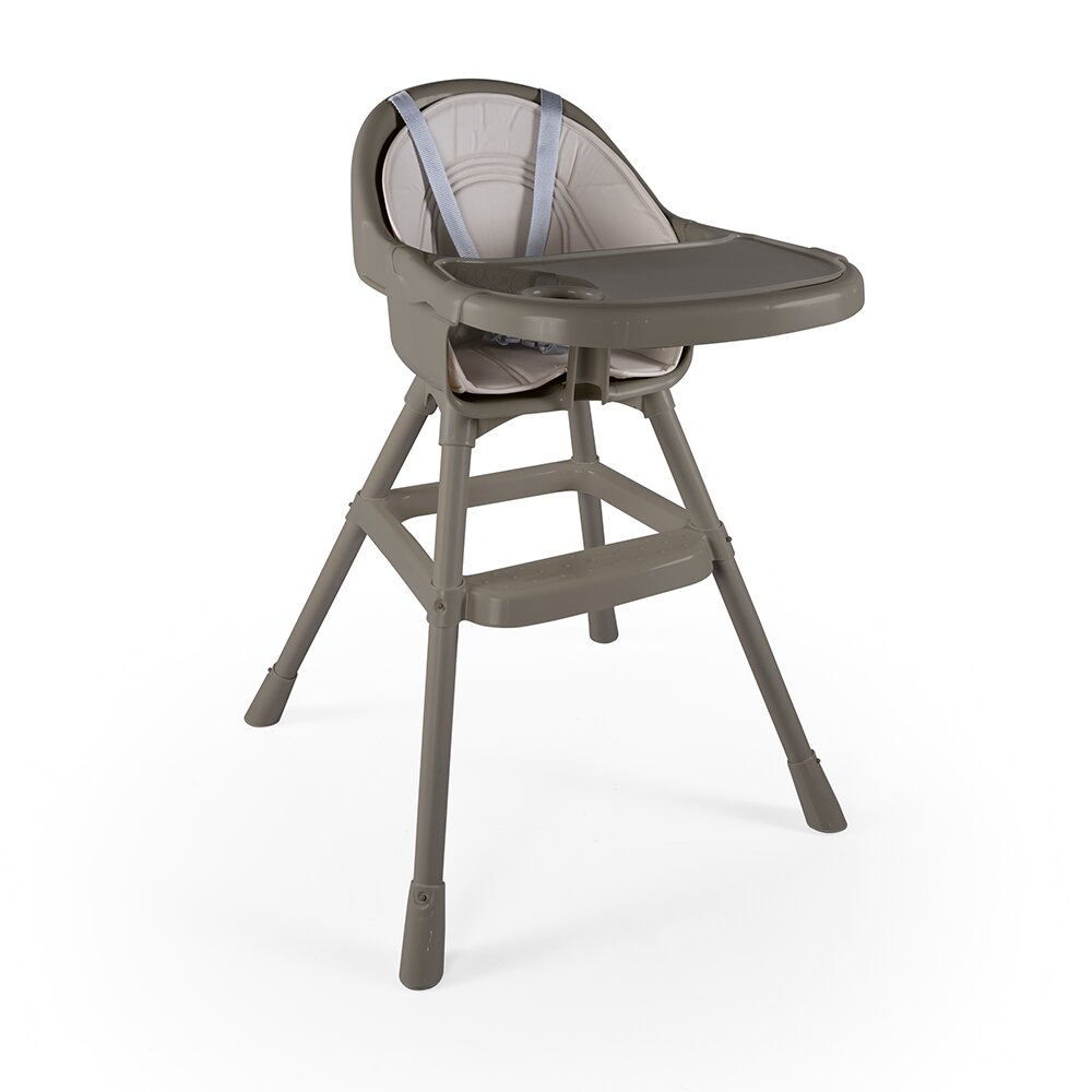 Dolu Nuve Scaun de masa premium cu perna gricentura de siguranta in 3 puncte perna moale si ergonomica tava detasabila greutate suportata 15 kg