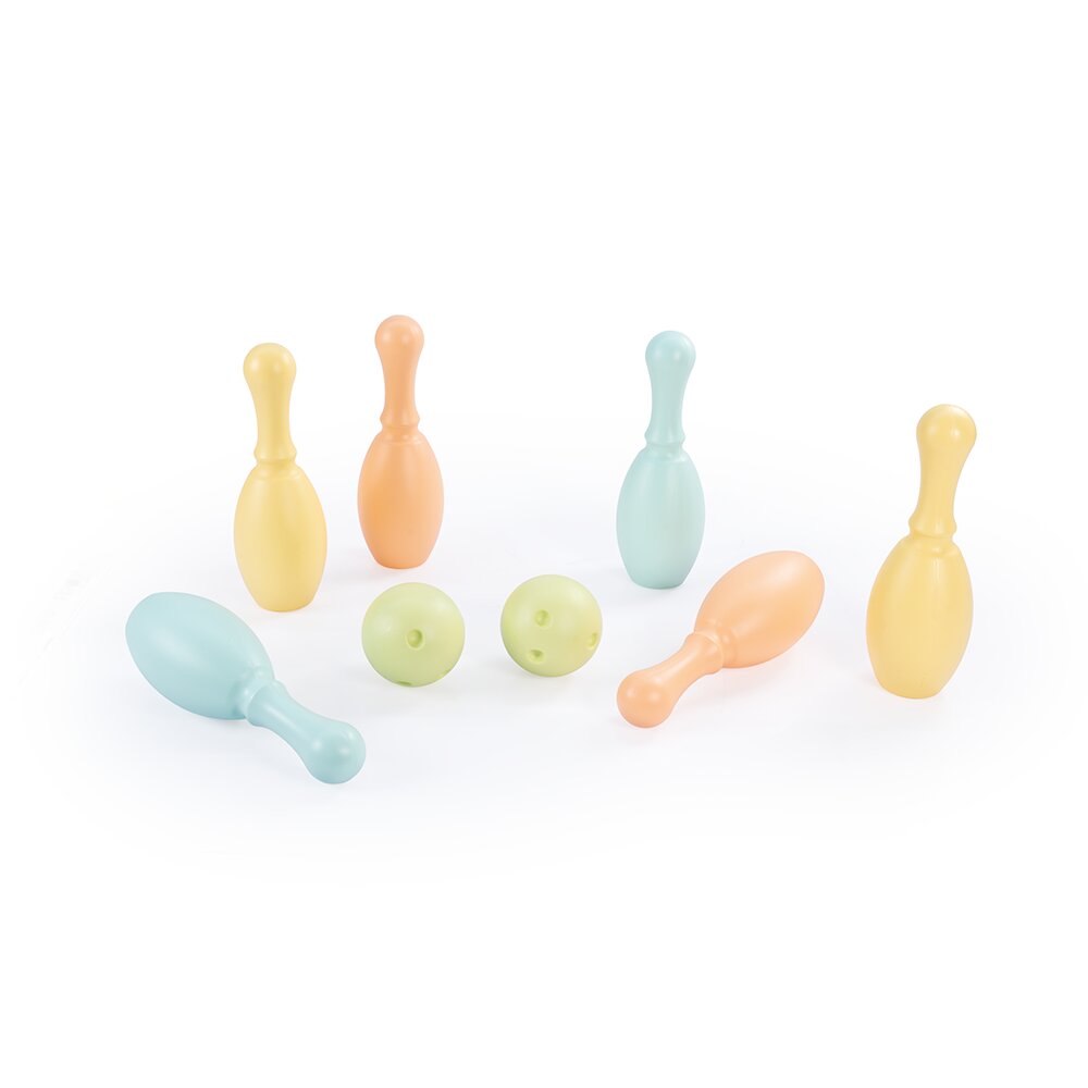 DOLU Set de bowling cu 6 popice Pastel