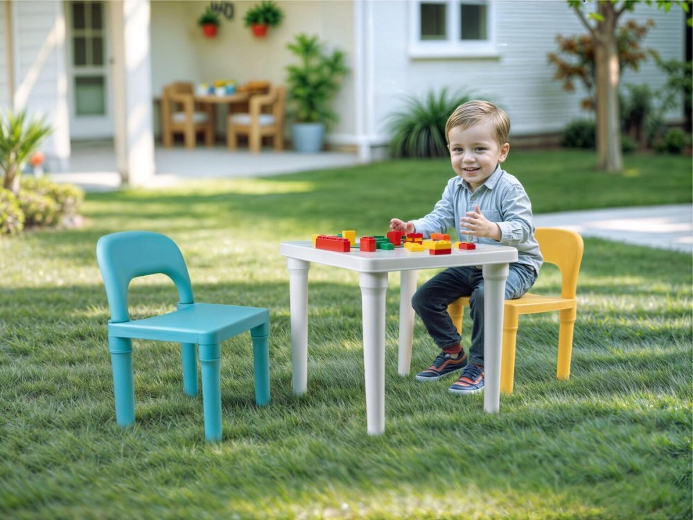 DOLU Set de masa cu scaune pastel