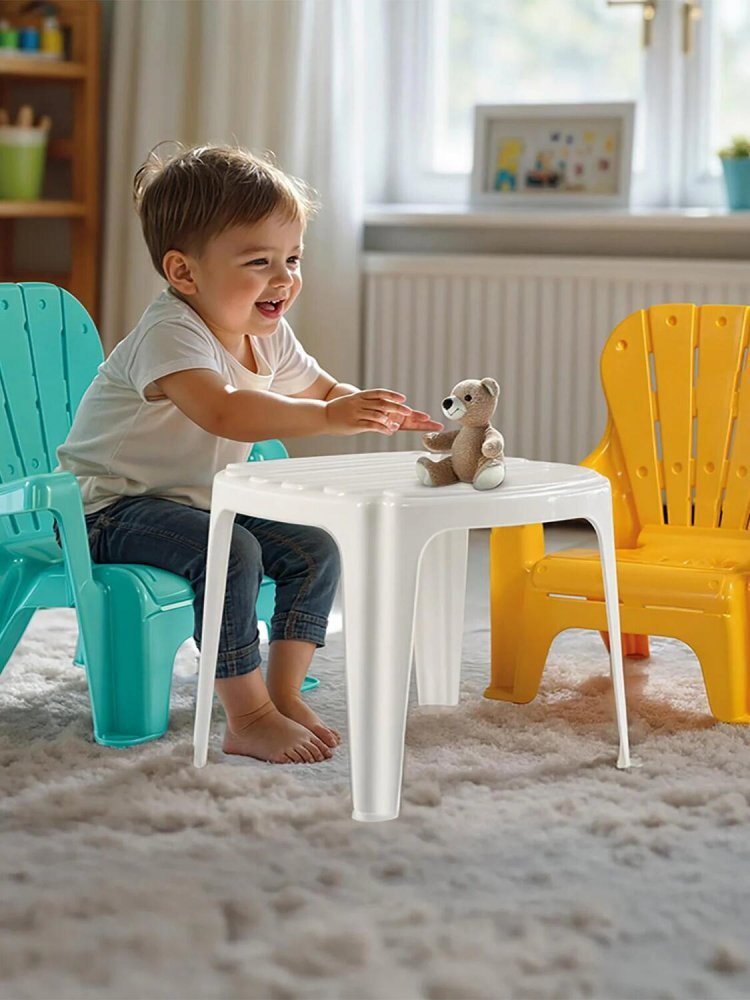 DOLU Set de masa cu scaune pentru copii Pastel
