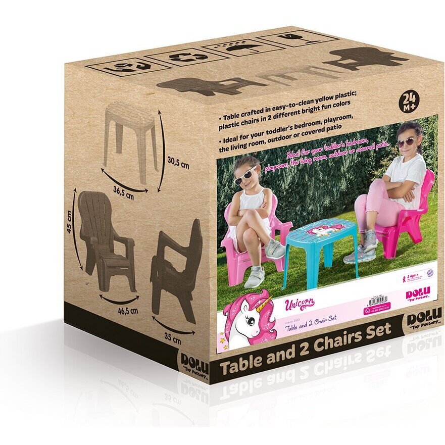 DOLU Set de masa cu scaune Unicorn