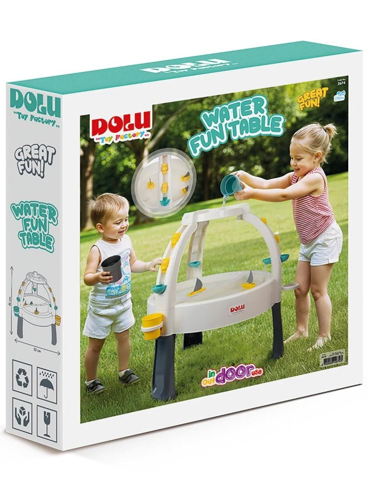 DOLU Set masuta de activitati pentru apa si nisip Pastel