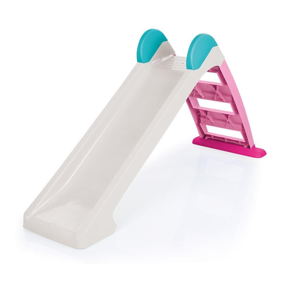 DOLU Tobogan pentru copii alb - roz 72 x 133 x 45 cm designul ergonomic greutate admisa 30 kg varsta 2 ani+