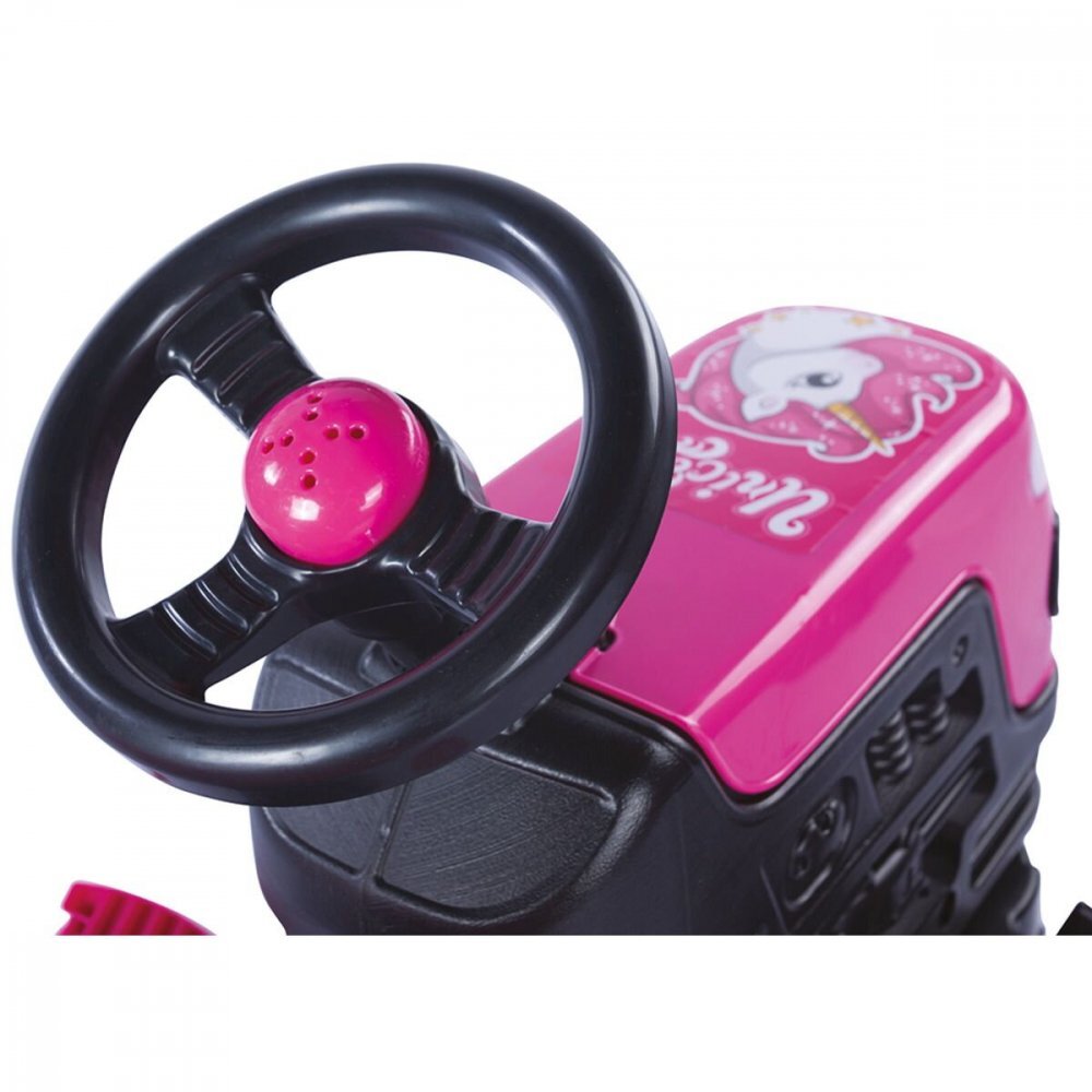 DOLU Tractor cu pedale si remorca Unicorn