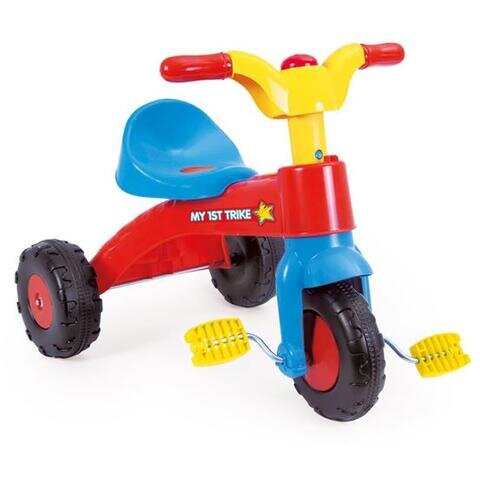 DOLU Tricicleta pentru copii Colorata cu pedale claxon si greutate maxima suportata 30 kg